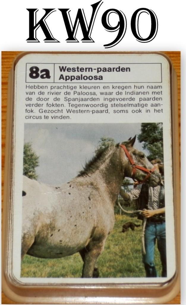KW90 - PAARDEN KWARTET SPEL, Ophalen of Verzenden, Gebruikt, Kwartet(ten)
