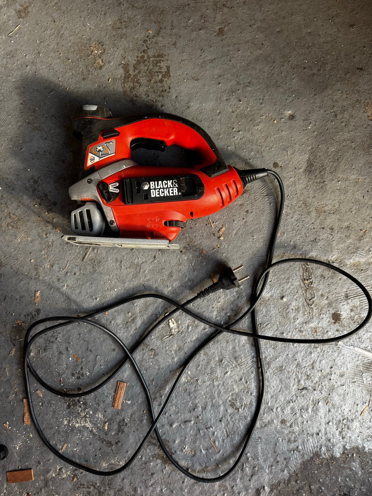Black & Decker Decoupeerzaag 600W, Ophalen, Gebruikt, Decoupeerzaag, 600 tot 1200 watt