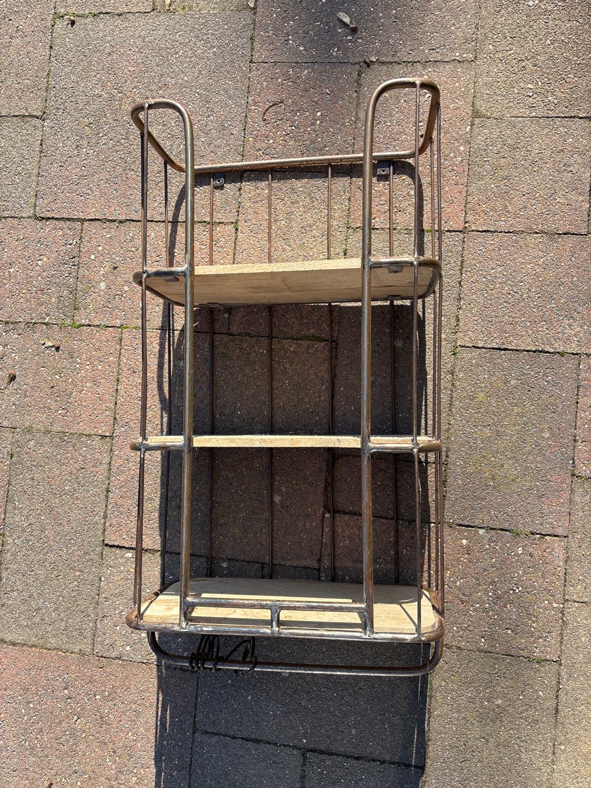Industrieel rekje met 3 planken - Vinted borcante stijl, Ophalen, Gebruikt