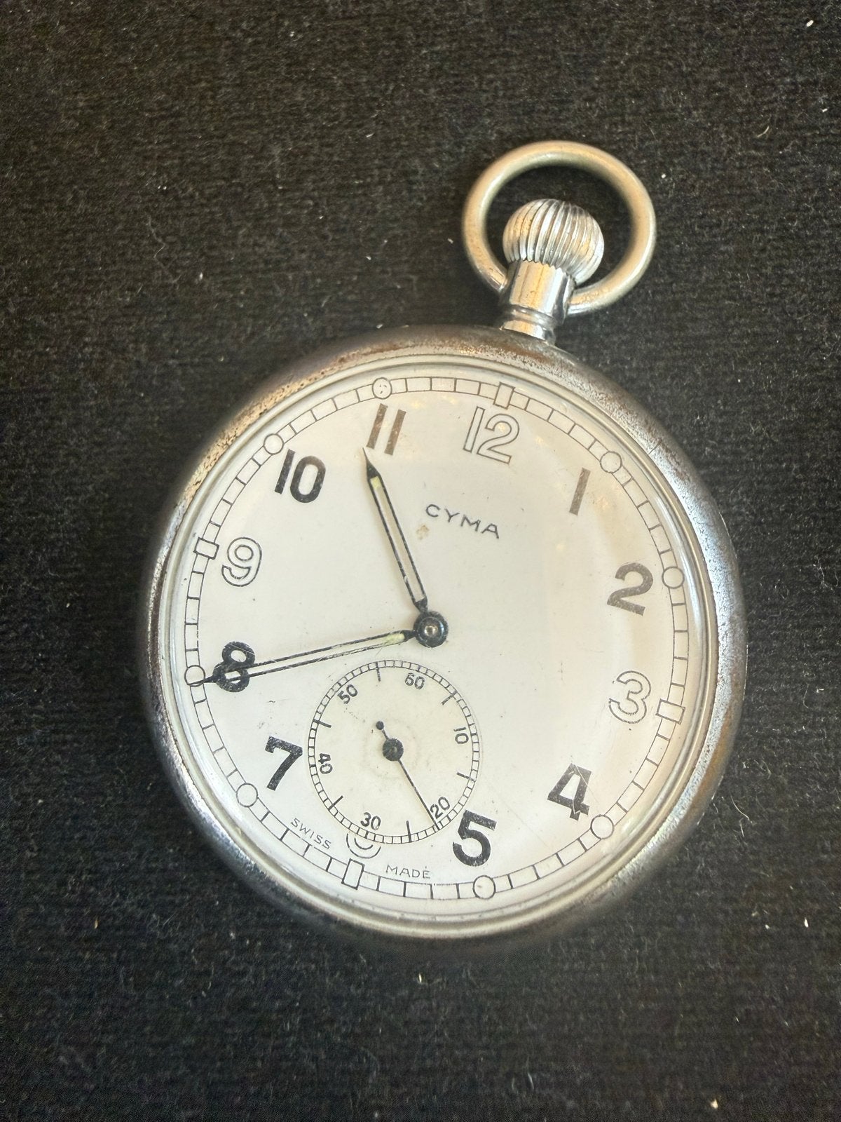 Vintage Cyma Zakhorloge - Zwitsers gemaakt, Overige merken, Zakhorloge, Staal, 1930 tot 1960