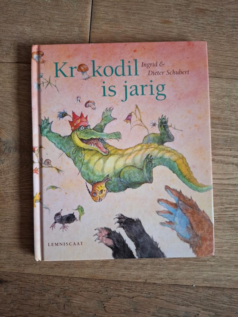 Krokodil is jarig - Ingrid & Dieter Schubert Prentenboek, Ophalen of Verzenden, Gelezen, Ingrid & Dieter Schubert, Prentenboek