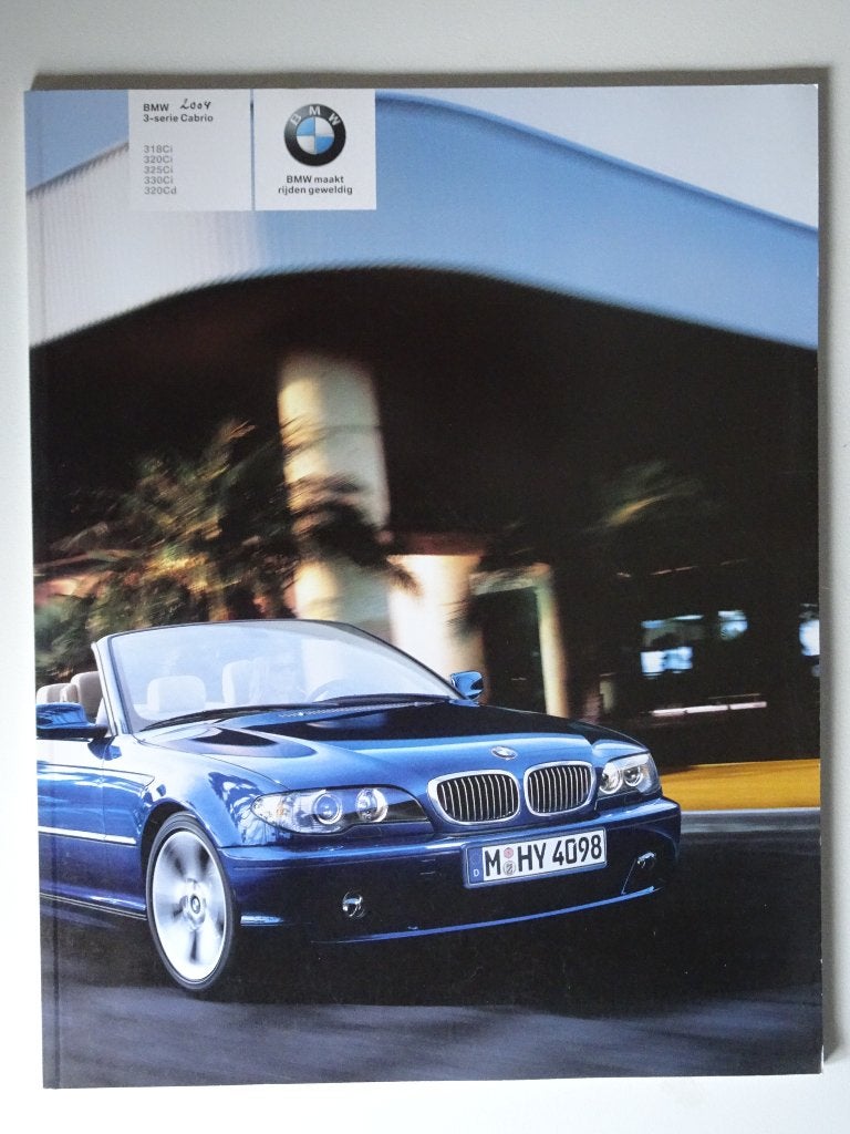 BMW 3-serie Cabrio brochure 2004 (E46), Ophalen of Verzenden, Zo goed als nieuw, BMW, BMW