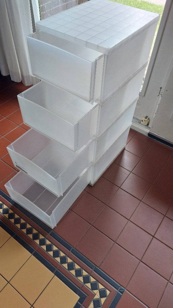ladenkastje, Huis en Inrichting, Kasten | Ladekasten, Ophalen, Zo goed als nieuw, 3 of 4 laden, Minder dan 100 cm