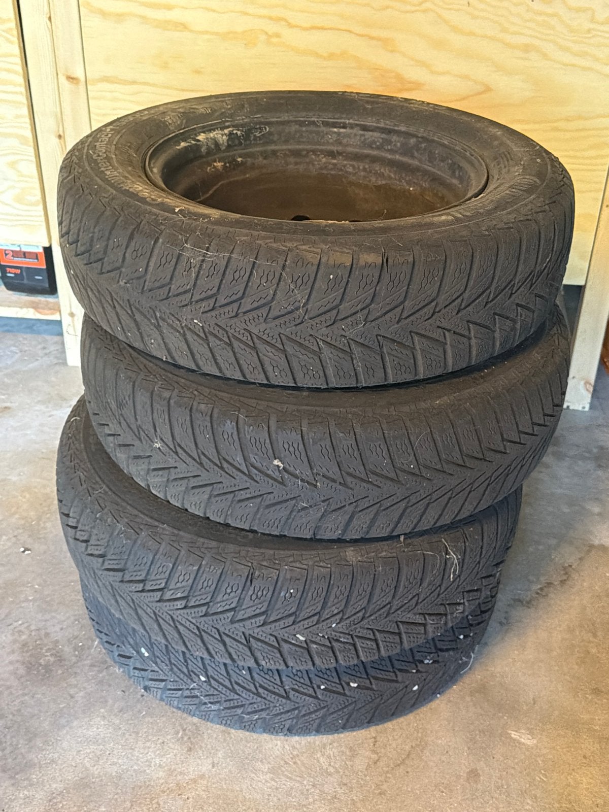 Winterbanden met velg voor Kia Picanto (155/70 R13), Auto-onderdelen, Banden en Velgen, Ophalen, Gebruikt, 155 mm, 13 inch