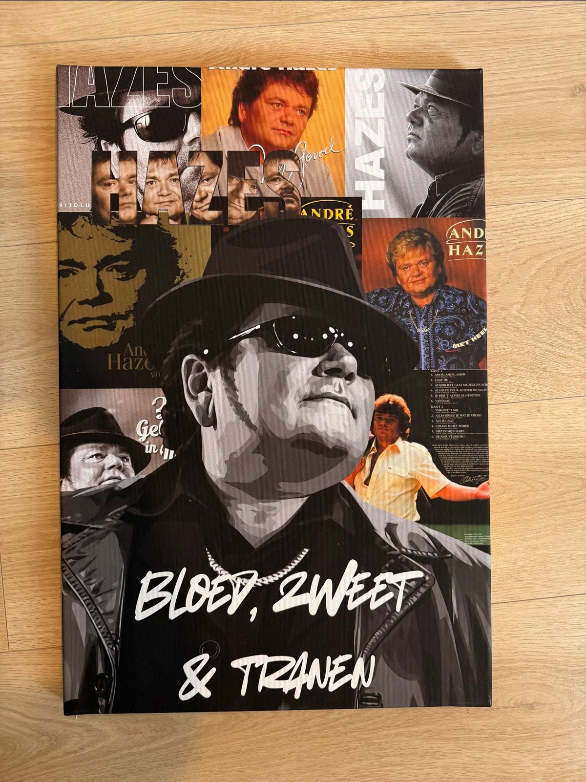 Andre Hazes Schilderij Canvas 40x60cm, 50 – 75, Minder dan 50 cm, Oorspronkelijke maker, Nieuw