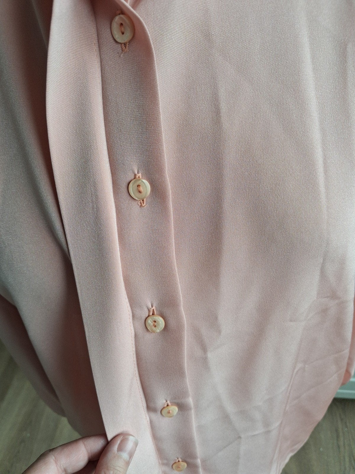 Stijlvolle vintage 70s/80s Franse designer blouse, Ophalen of Verzenden, Zo goed als nieuw, Roze, Maat 46/48 (XL) of groter