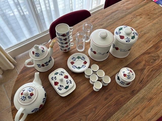 Leuke set Boerenbont servies te koop, Huis en Inrichting, Keuken | Servies, Gebruikt, Overige typen, Boerenbont, Aardewerk, Ophalen