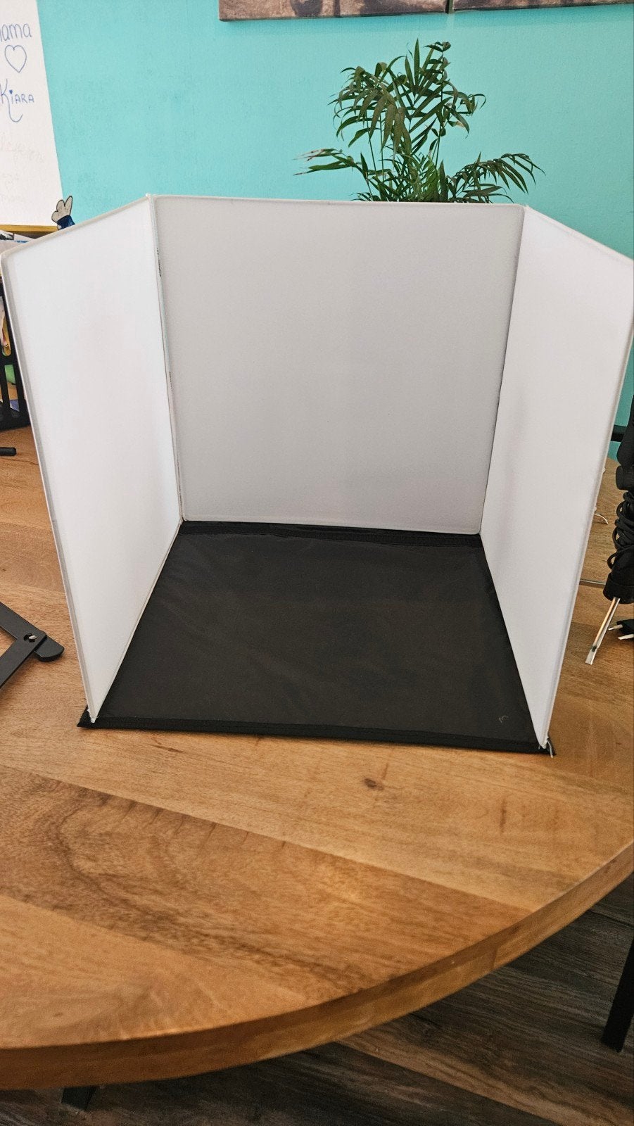 Mini fotostudio met lampen en achtergronden, Ophalen, Inclusief lampen, Complete fotostudio, Zo goed als nieuw