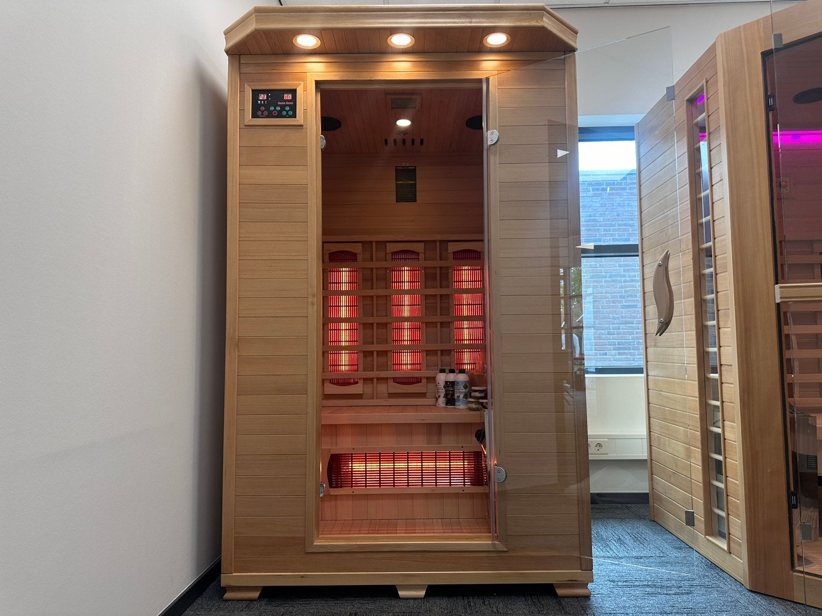 Nieuwe Combi Sauna | Infrarood + Finse Kachel | 122 x 107