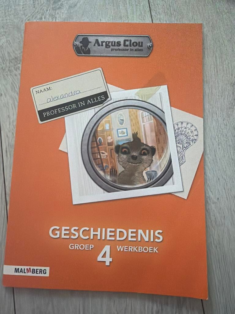 Argus Clou Geschiedenis Groep 4 Werkboek - Malmberg, Boeken, Ophalen of Verzenden, Zo goed als nieuw, Geschiedenis