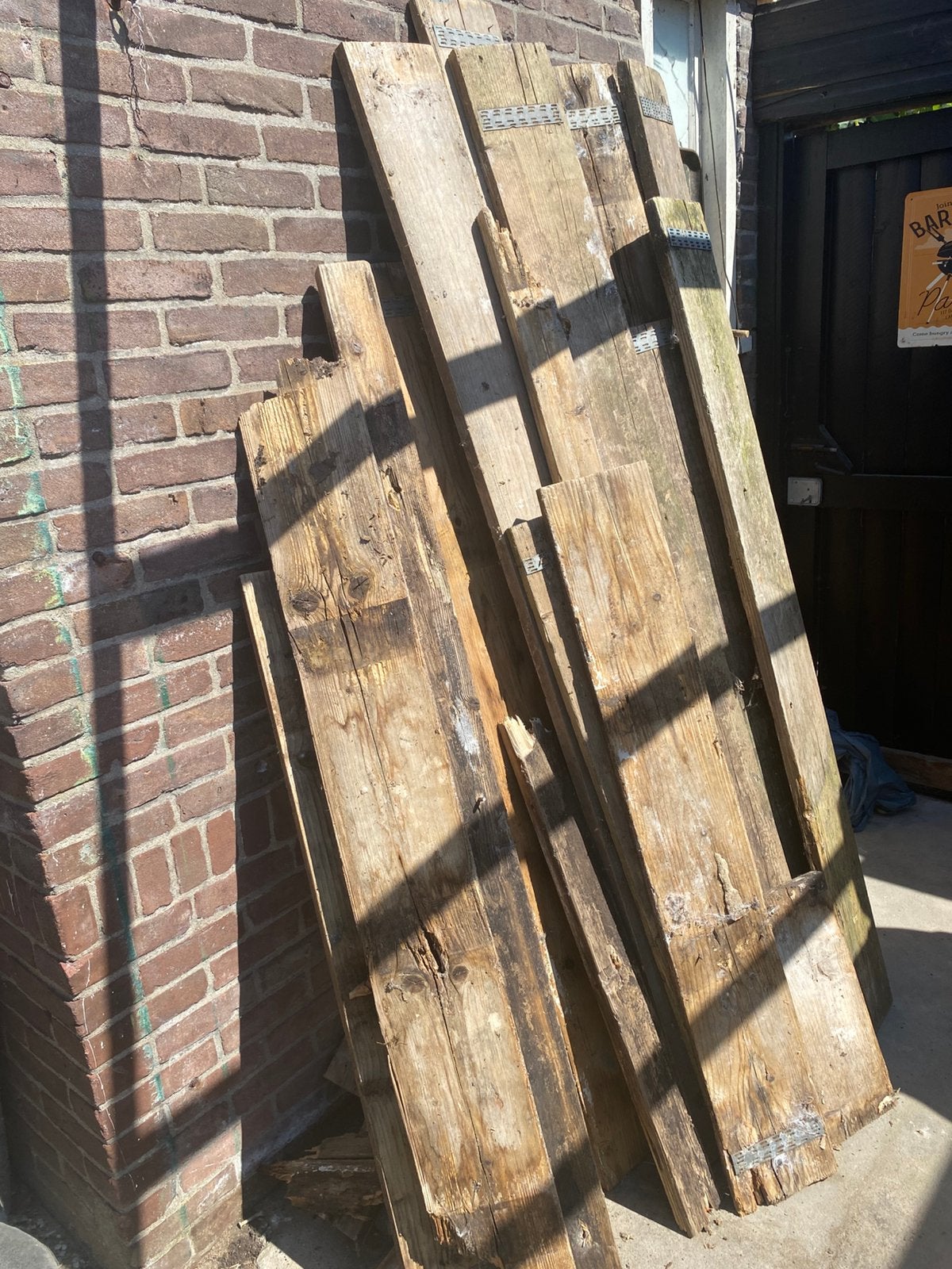 Gratis hout, Doe-het-zelf en Verbouw, Hout en Planken, Ophalen, Gebruikt, Overige typen, Minder dan 200 cm
