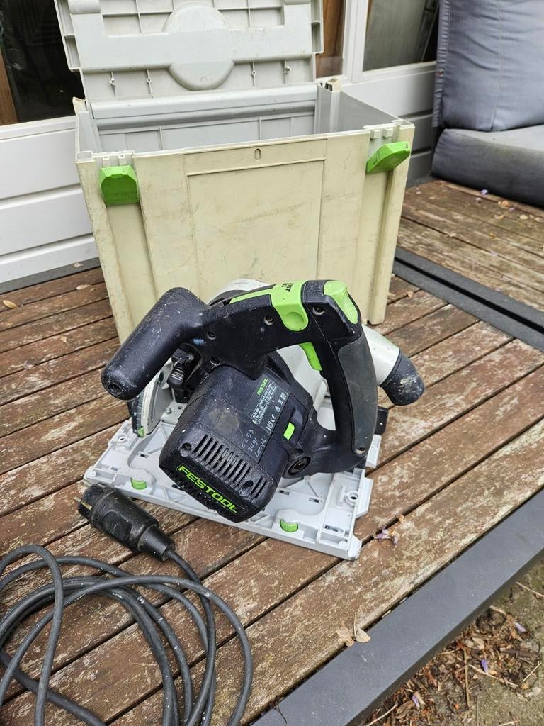 Festool TS 55 invalzaag in goede staat, Gebruikt, Invalzaag, Ophalen of Verzenden, 30 tot 70 mm