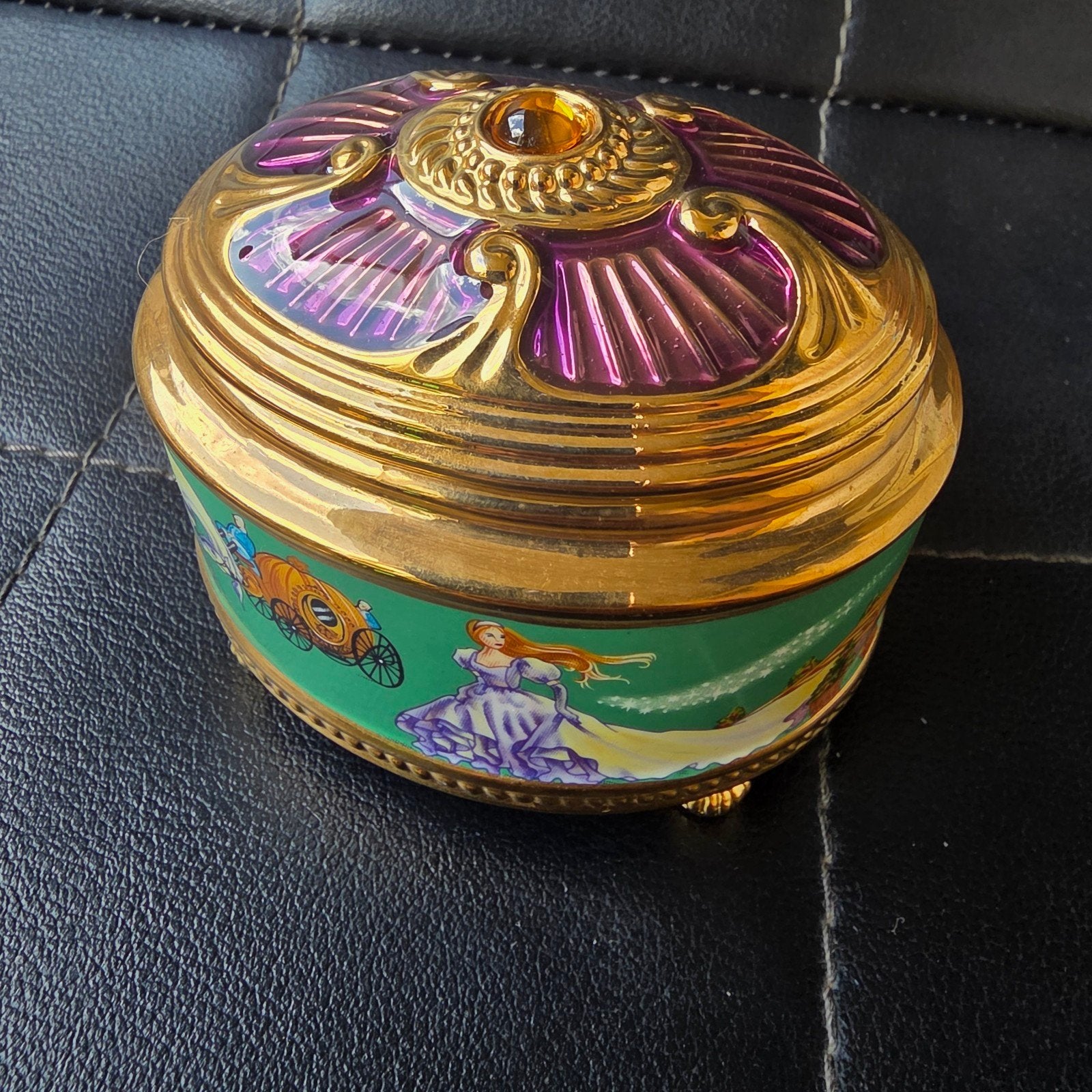 vintage cinderella Muziekdoosje faberge x franklin mint, Ophalen of Verzenden, Zo goed als nieuw