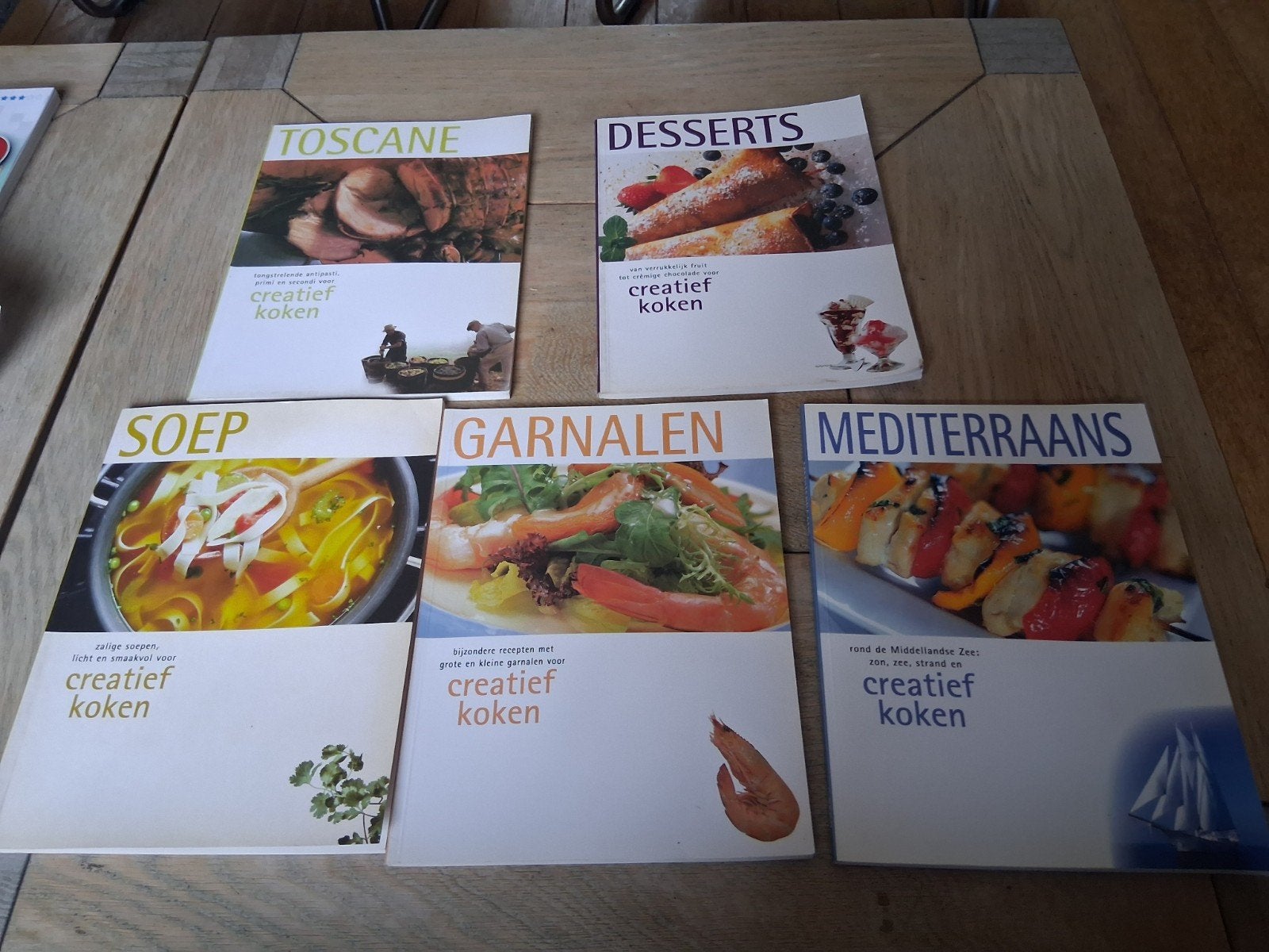 Creatief koken   desserts toscane soep garnalen mediterraans, Ophalen of Verzenden, Zo goed als nieuw