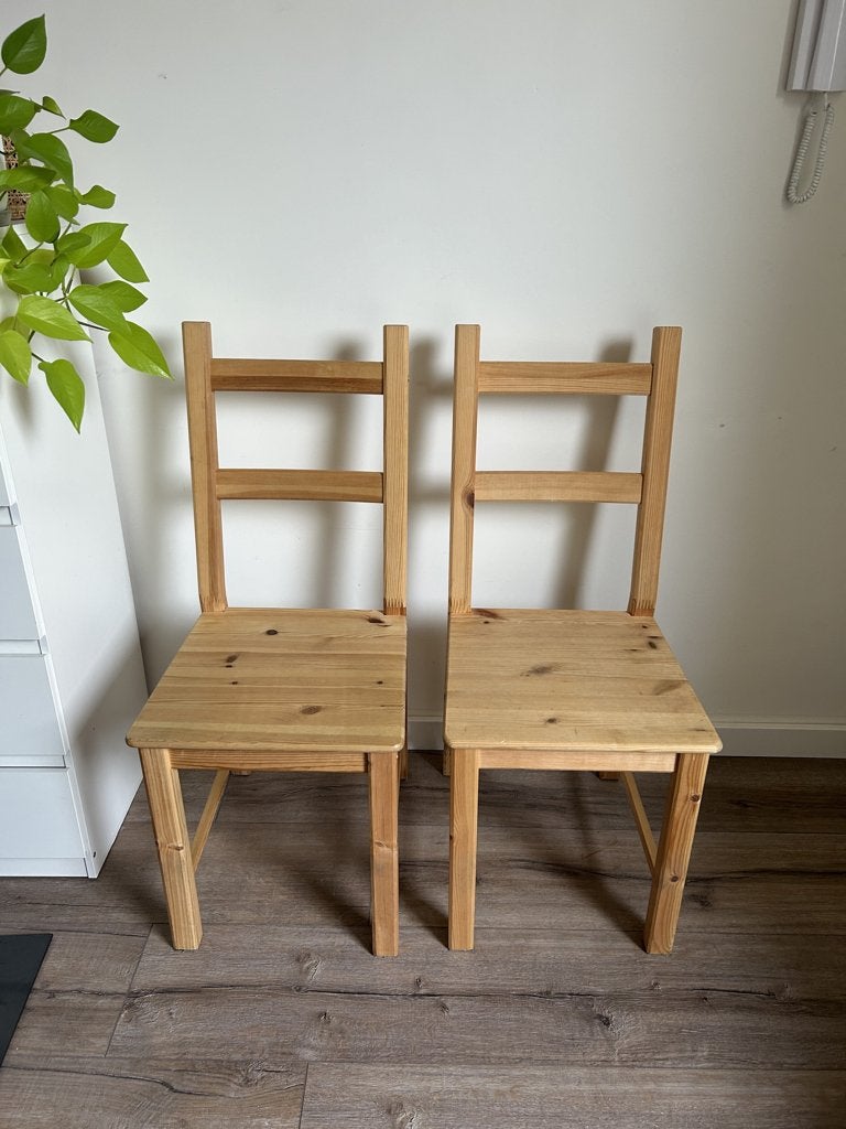 Ikea stoel eetkamer, Huis en Inrichting, Stoelen, Ophalen, Gebruikt, Twee, Bruin