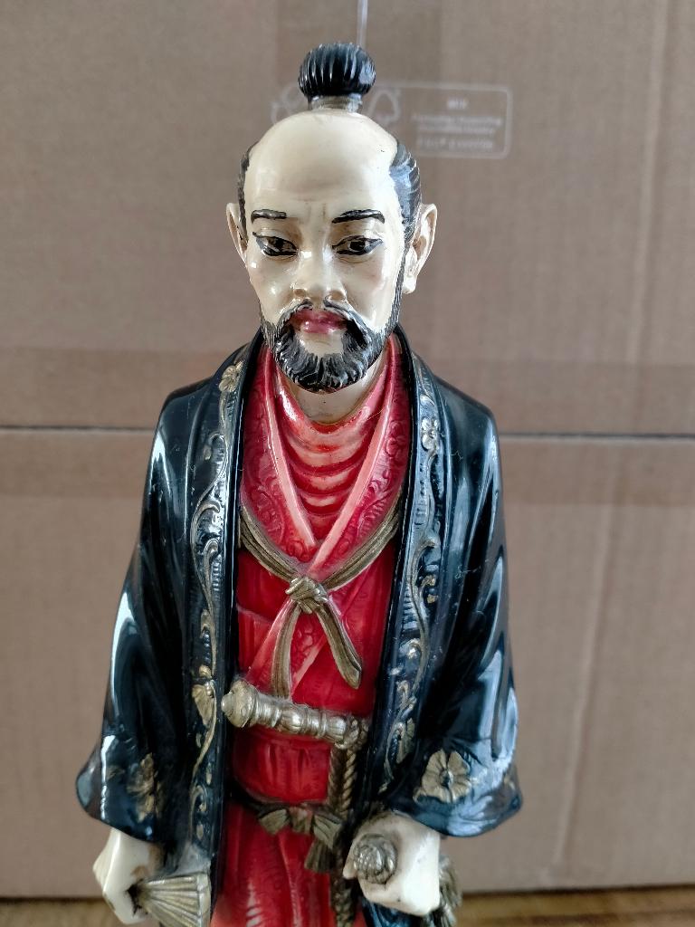 Okimono , samurai beeld., Antiek en Kunst, Ophalen of Verzenden