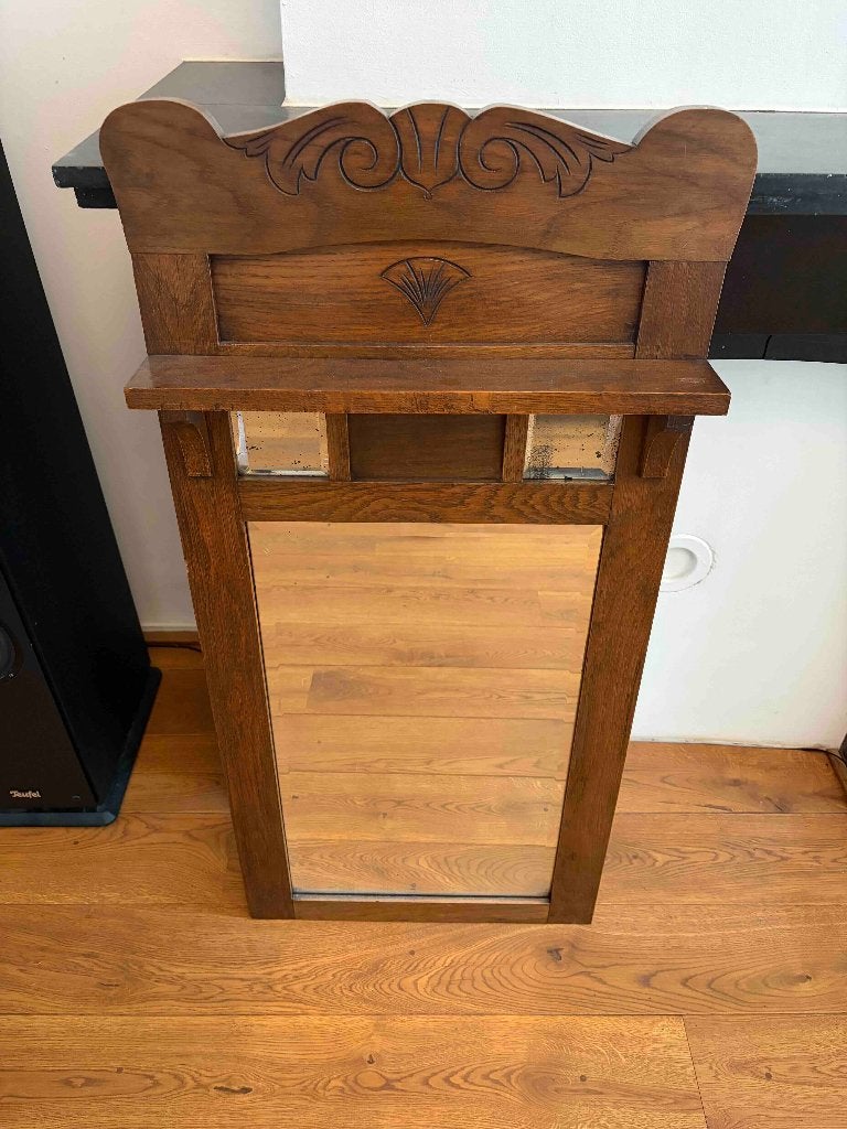 Foto 4 van Authentieke Jugendstil eiken wandspiegel ca. 1910