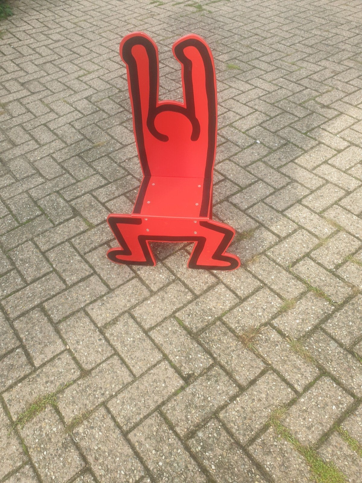 Prachtig zeldzaam stoel van keith haring, Ophalen of Verzenden, Zo goed als nieuw