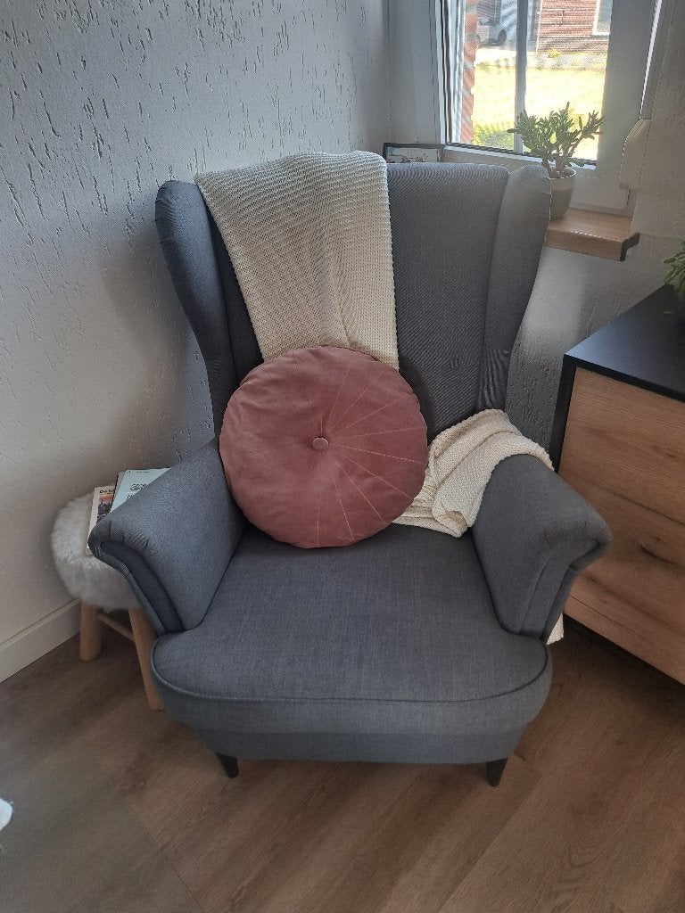 Fauteuil ikea - grijs, Ophalen, 75 tot 100 cm, Zo goed als nieuw, Stof
