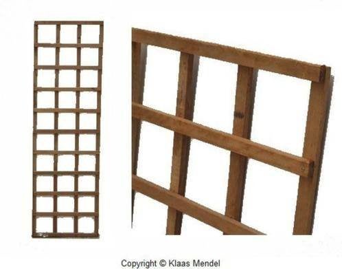 Trellisschermen Hardhout 56x180 cm, Tuin en Terras, Ophalen, Minder dan 100 cm, Nieuw, 150 tot 200 cm
