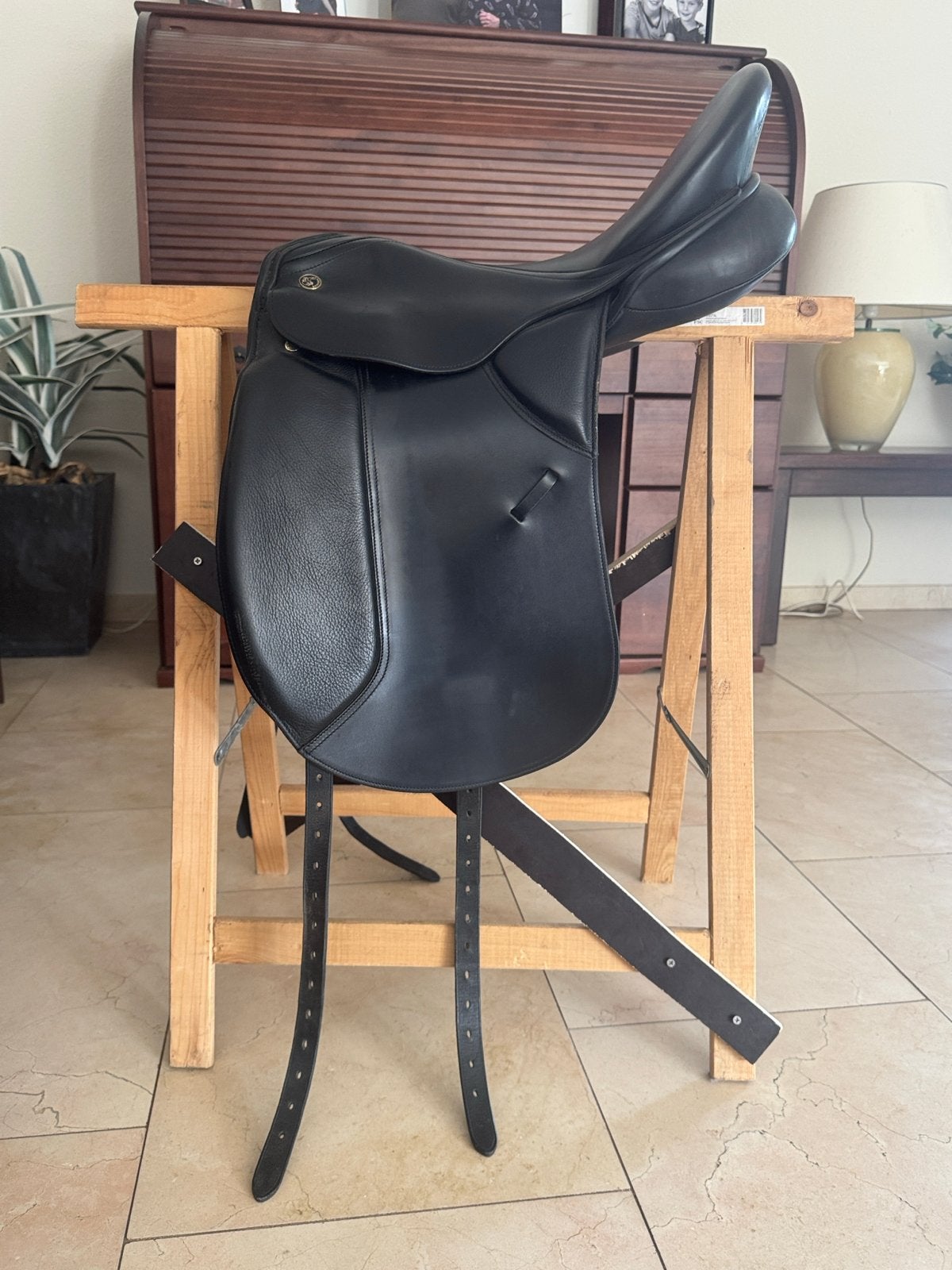 Kieffer zadel 17,5 inch, Ophalen, Zo goed als nieuw, Dressuur