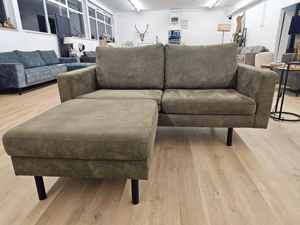 Tweezits Microvezel Bank - Olijf kleurig, Zo goed als nieuw, Info@homefriesland.nl, Kelvinstraat 6 8912BA, Vierpersoons of meer
