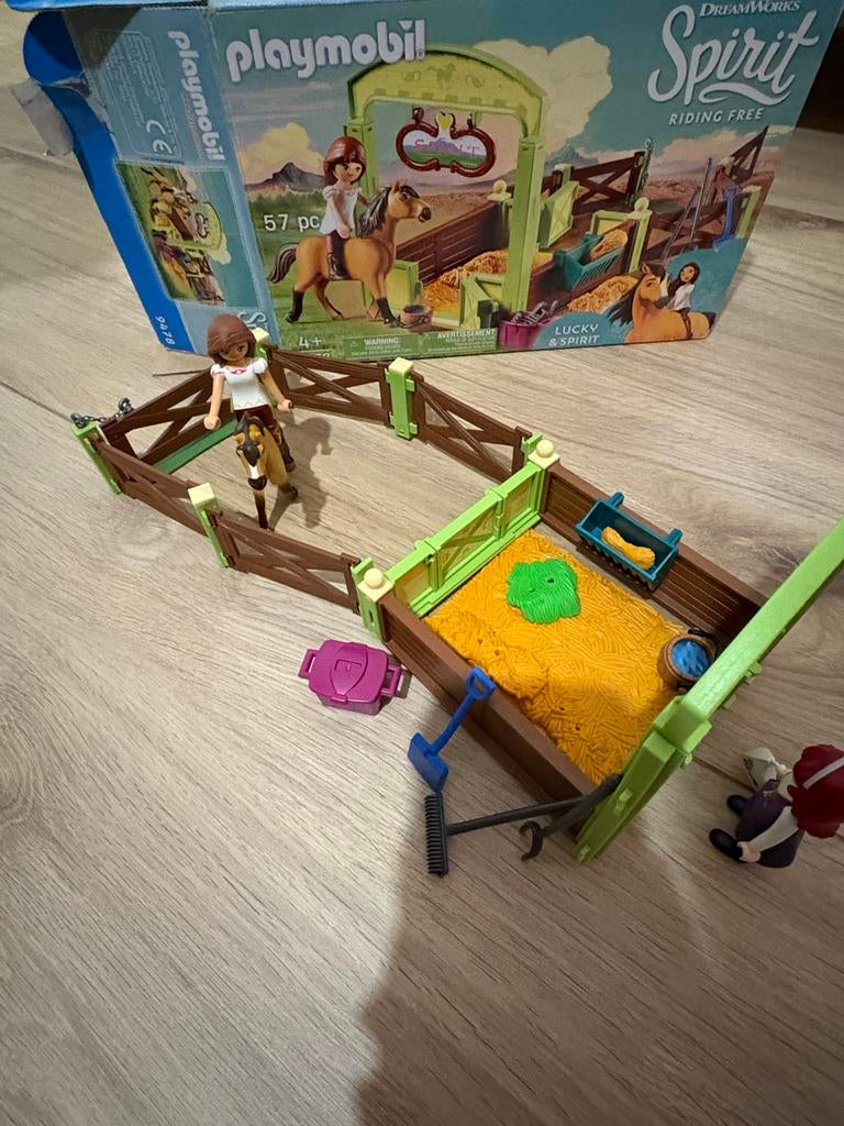 Playmobil Spirit Riding Free - Lucky & Spirit set, Ophalen of Verzenden, Zo goed als nieuw, Complete set
