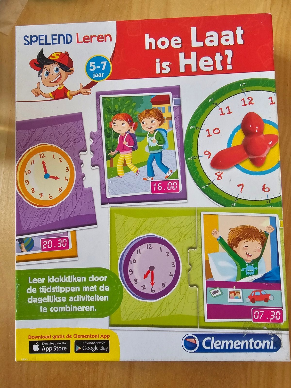 Clementoni Spelend Leren: Hoe Laat is Het? (5-7 jaar), Ophalen of Verzenden, Zo goed als nieuw, Puzzelen