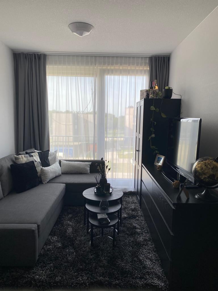 IKEA FRIHETEN slaapbank/hoekbank met opbergruimte, grijs, Ophalen, Gebruikt, Tweepersoons, Grijs