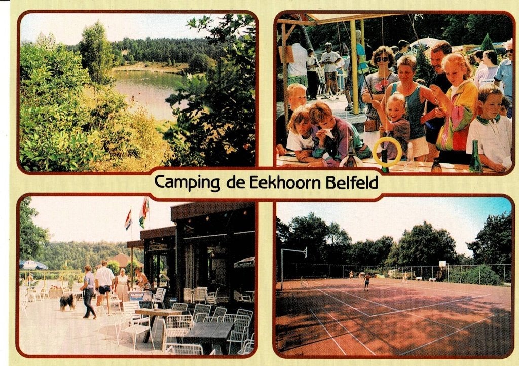 Ansichtkaart Camping de Eekhoorn Belfeld, Verzamelen, Ansichtkaarten | Nederland, Gelopen, Limburg, 1980 tot heden, Ophalen of Verzenden