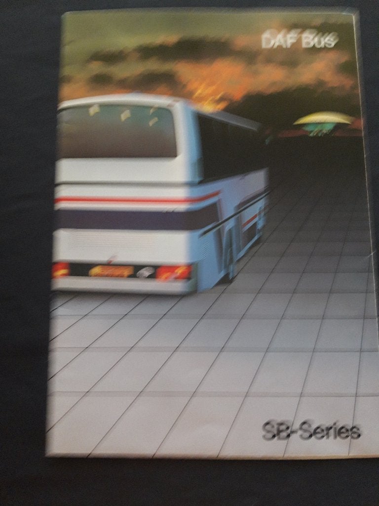 folder DAF Bus SB-series feb 1992 , poster van ca 60 x 80 EN, Ophalen of Verzenden, Zo goed als nieuw, Overige merken, DAF Bus