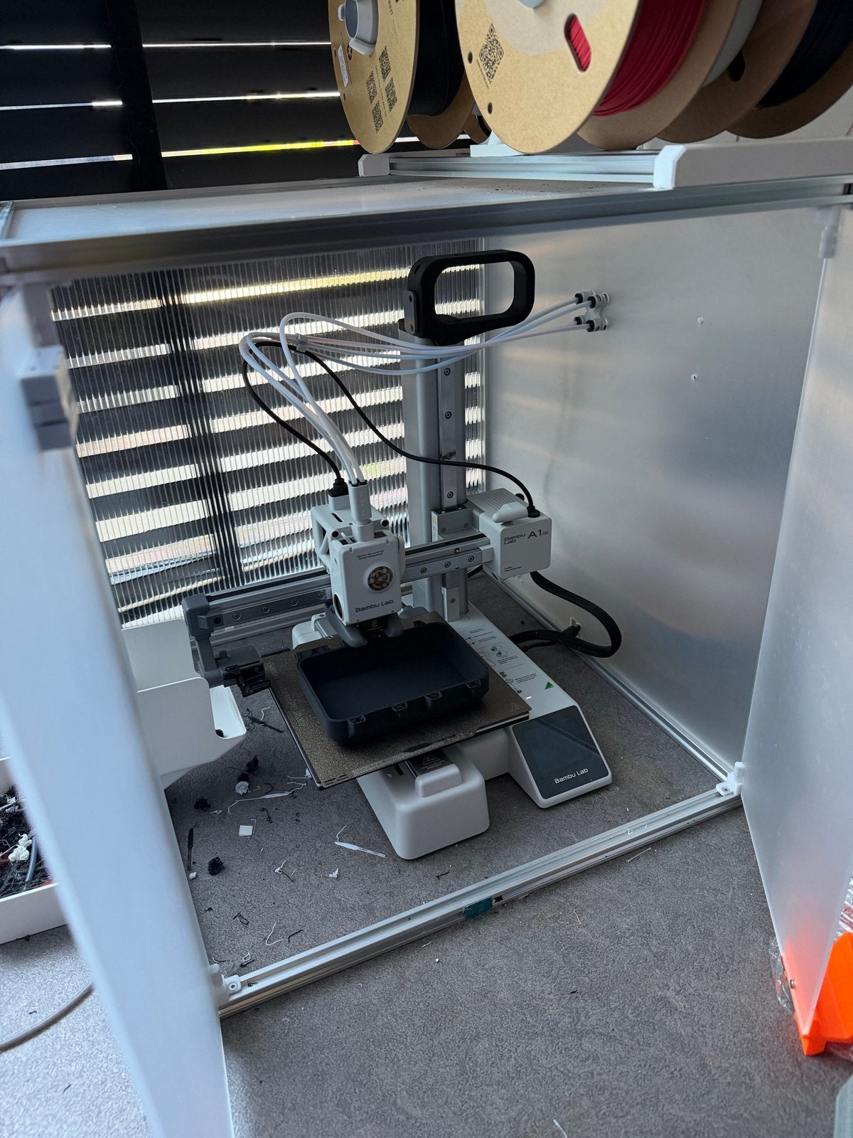 BambuLab A1 Mini Combo - Zo goed als nieuw, incl. extra's, Computers en Software, 3D Printers, Ophalen, Ingebouwde Wi-Fi, Zo goed als nieuw