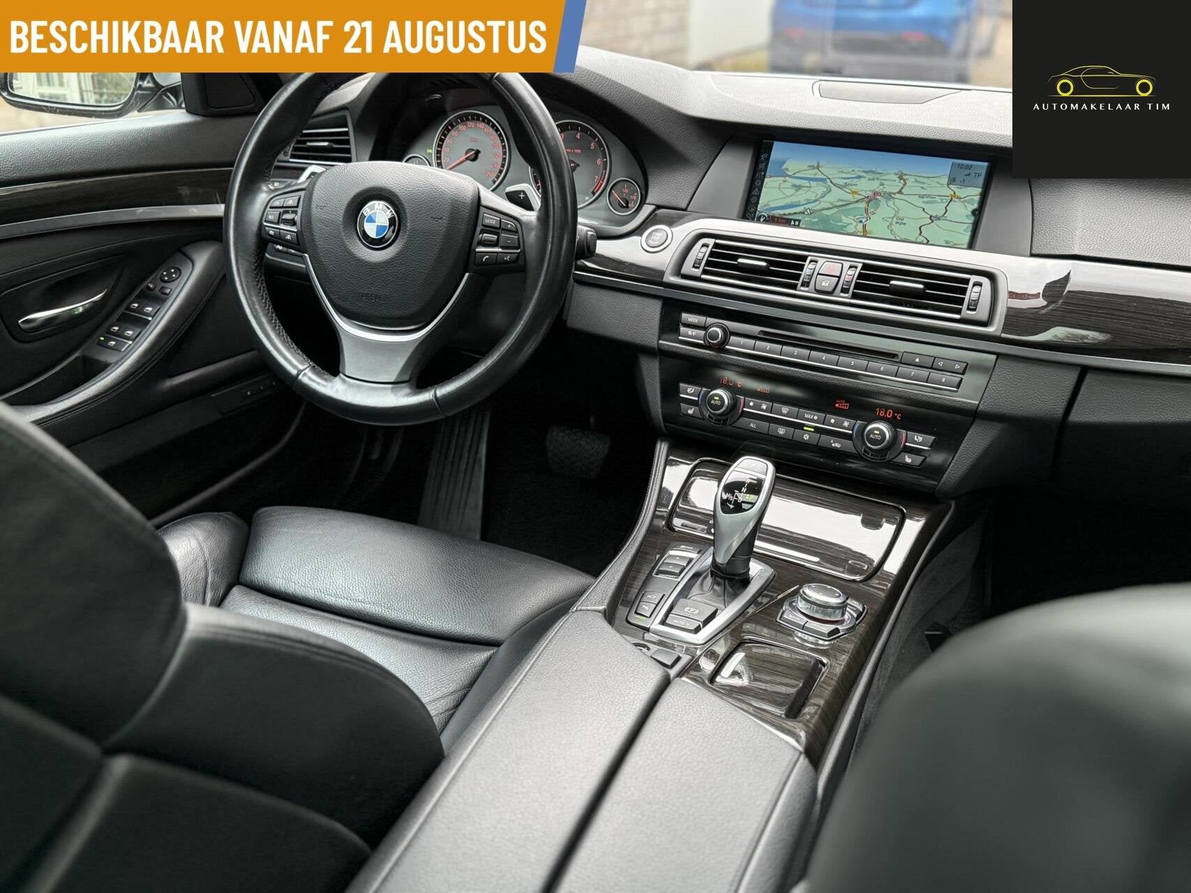 BMW 5-serie 535i High Executive, Auto's, Achterwielaandrijving, Gebruikt, Zwart, 1675 kg