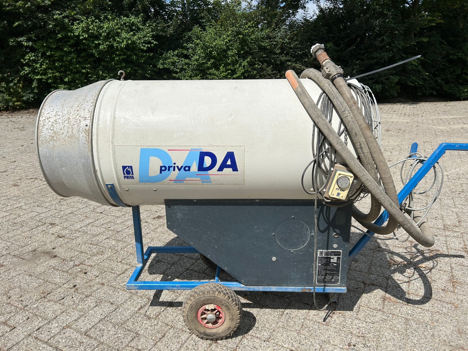 heteluchtcanon aardgas, Ophalen, Werkplaats, Gebouw of Erf