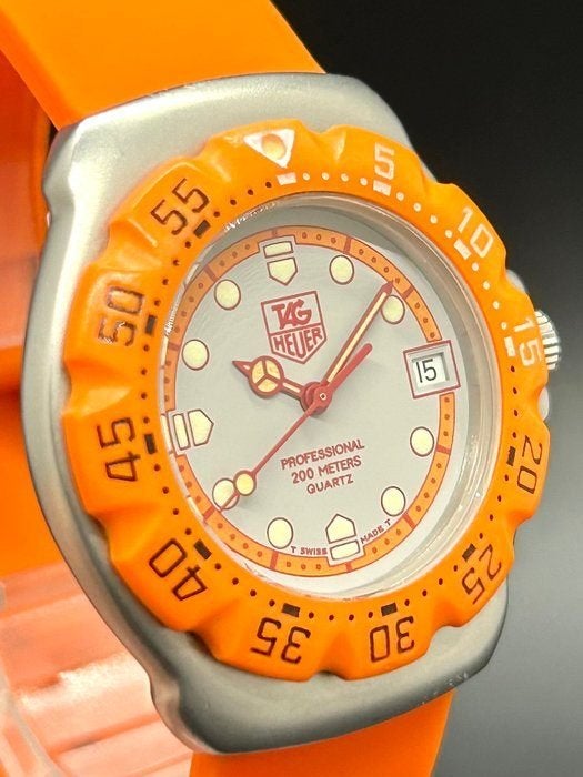 TAG Heuer - Formula 1 - 373.513 - Heren - 1990-1999, Staal, Polshorloge, Kunststof, Ophalen of Verzenden