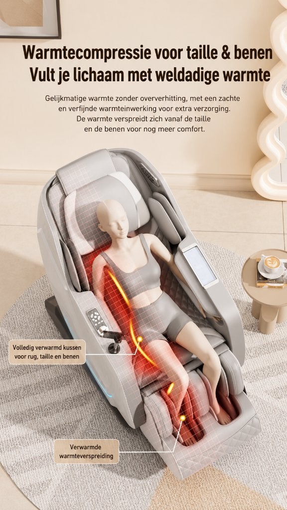 MEGA DEAL: Luxe massagestoel zero gravity veel functies, Ophalen, Nieuw, Massagestoel of Kussen