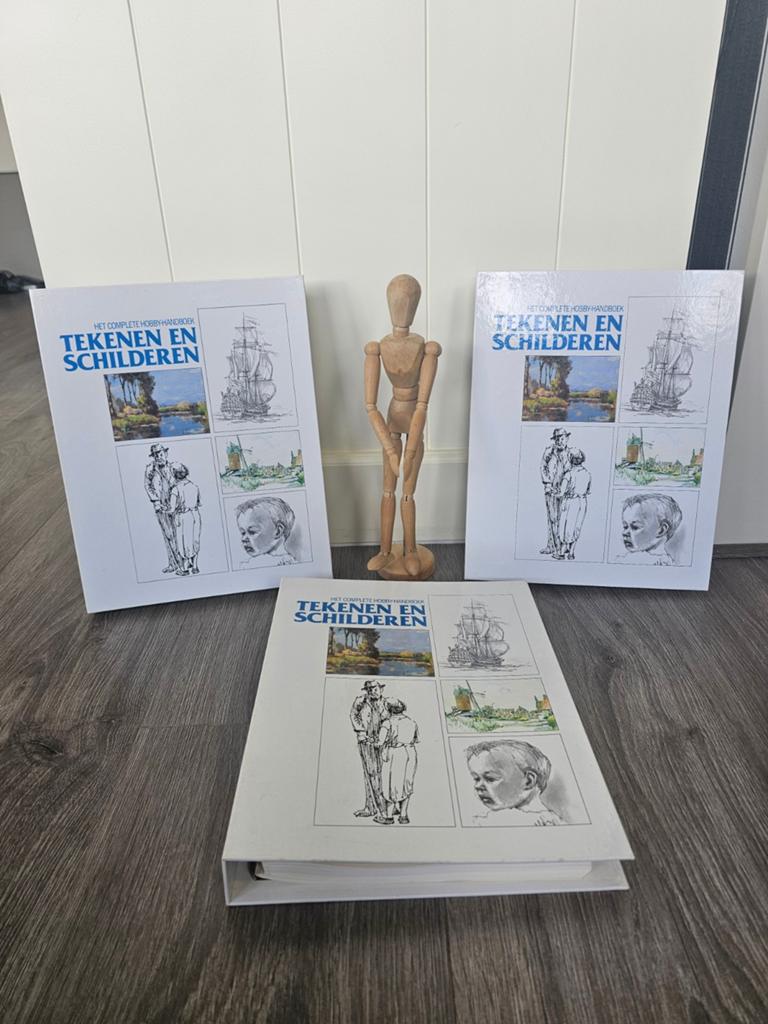 Hobby-handboek Tekenen en Schilderen (3 delen) + Ledenpop, Ophalen of Verzenden, Zo goed als nieuw