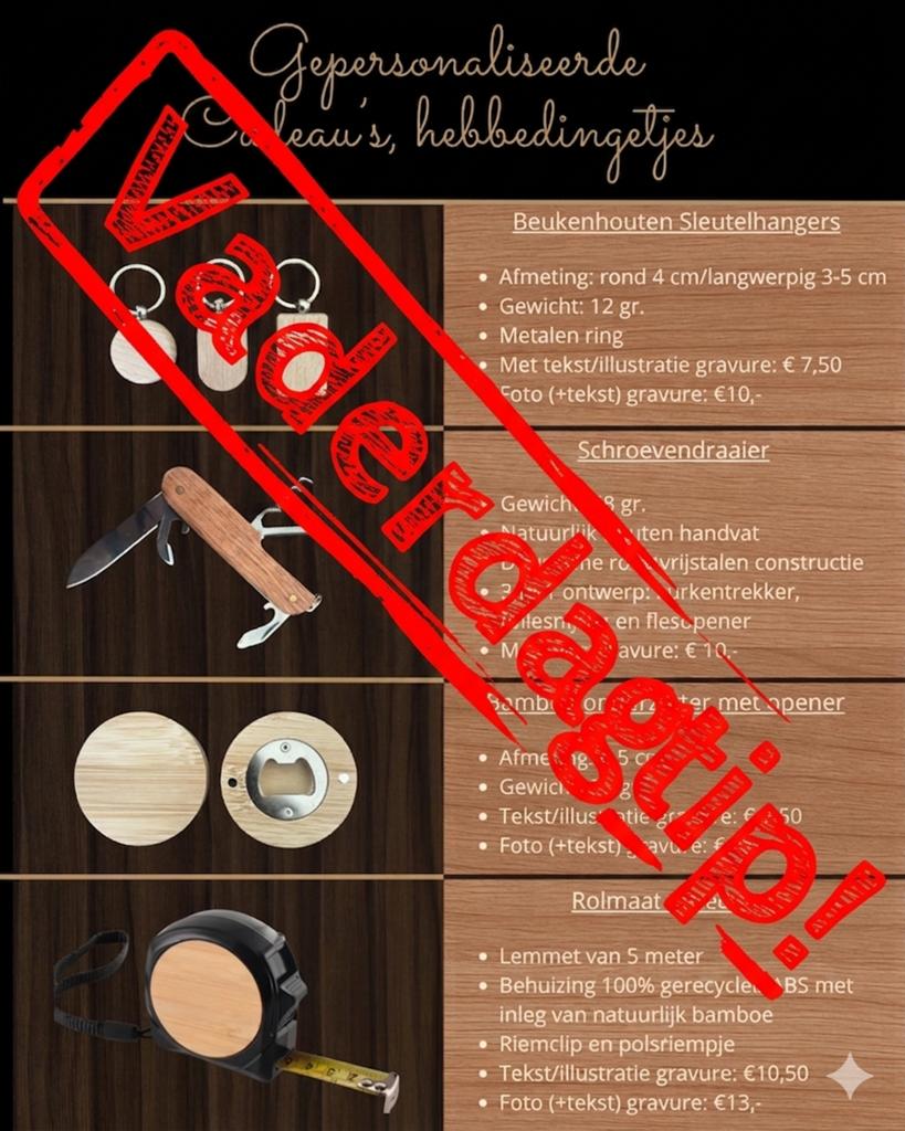Gepersonaliseerde Vaderdag cadeaus!, Ophalen of Verzenden, Nieuw