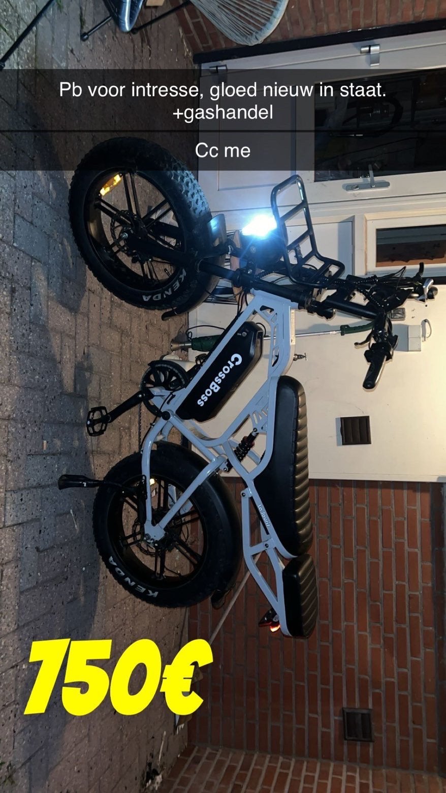 Fatbike Grijze kleur, Ophalen, 7 versnellingen, Nieuw, Maximaal 25 km/u