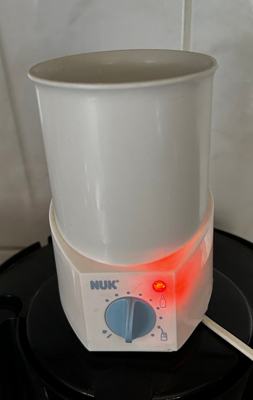 NUK flessenverwarmer en potjes verwarmer, Kinderen en Baby's, Babyvoeding en Toebehoren, Ophalen of Verzenden, Zo goed als nieuw