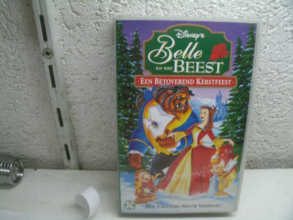 vhs 178a belle en het beest een betoverende kerstfeest gespr, Cd's en Dvd's, VHS | Kinderen en Jeugd, Alle leeftijden, Ophalen of Verzenden
