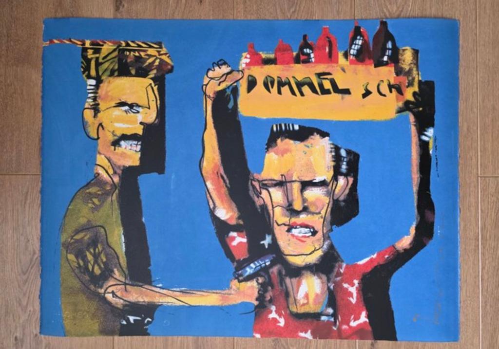 Herman Brood zeefdruk “Dommelsch”, Ophalen of Verzenden