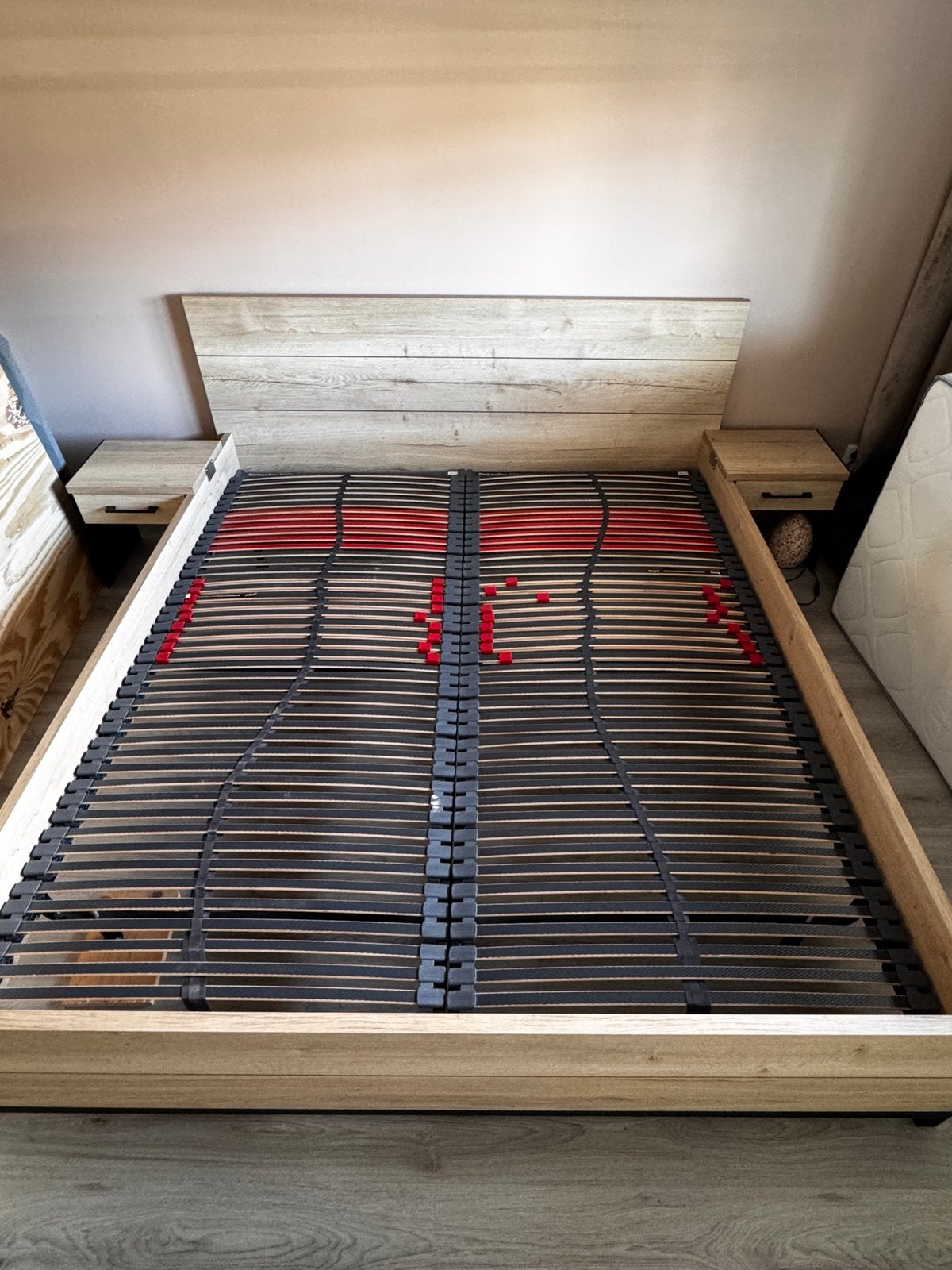 Bed 180x210, Huis en Inrichting, Slaapkamer | Bedden, Ophalen, Overige materialen, Gebruikt, 210 cm
