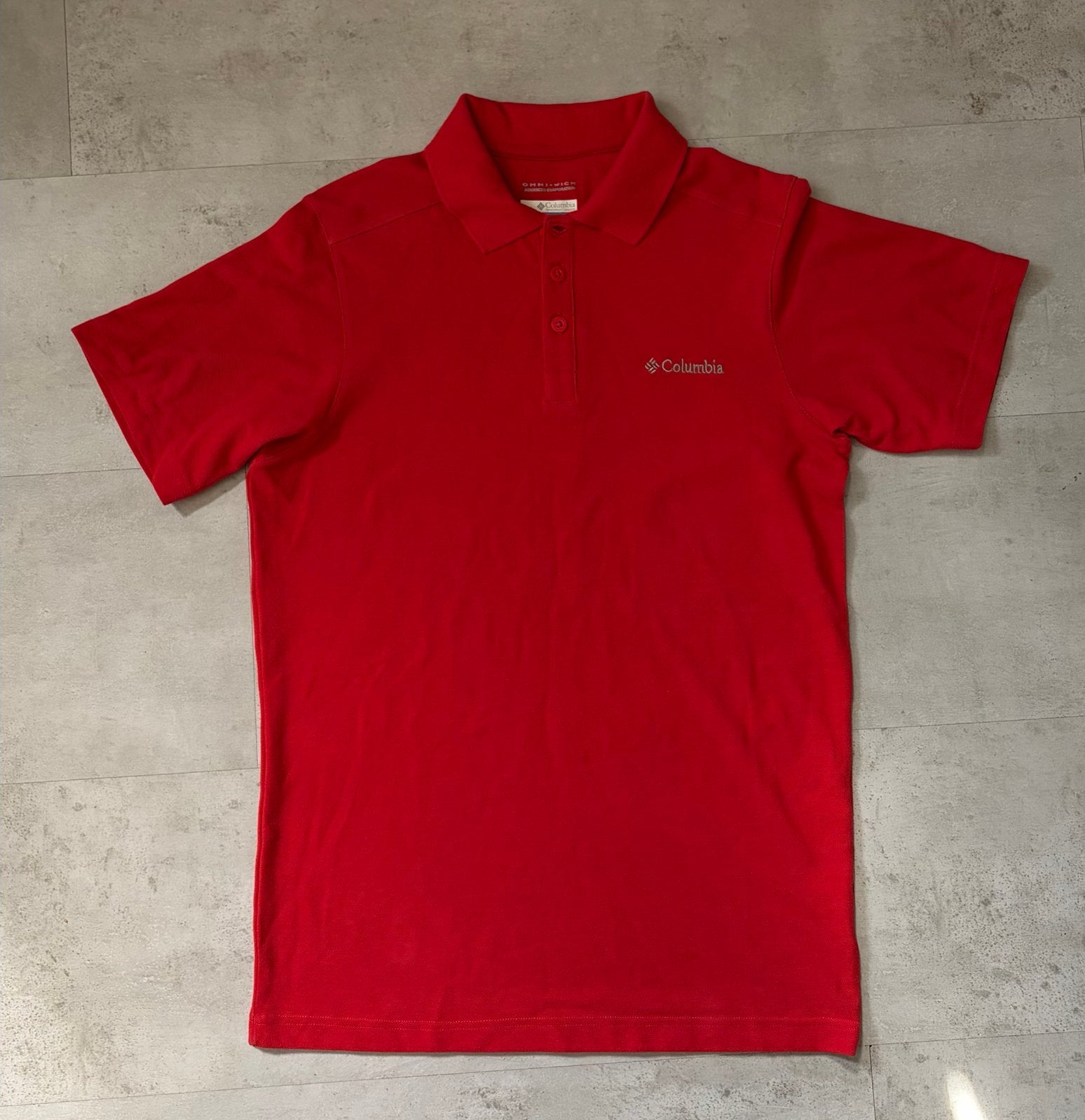 Heren polo Columbia, S, Kleding | Heren, Polo's, Ophalen of Verzenden, Zo goed als nieuw, Maat 46 (S) of kleiner, Rood