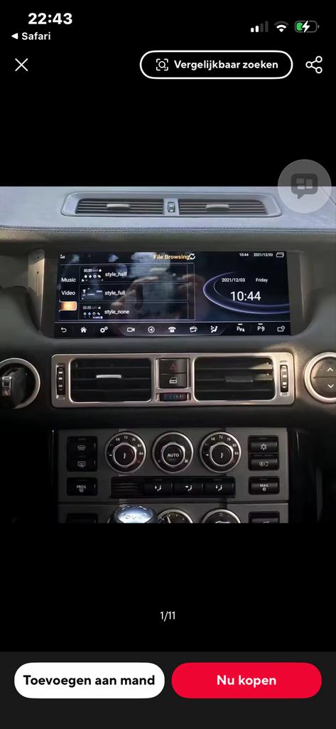 Range Rover car play. Car audio, Auto diversen, Ophalen of Verzenden