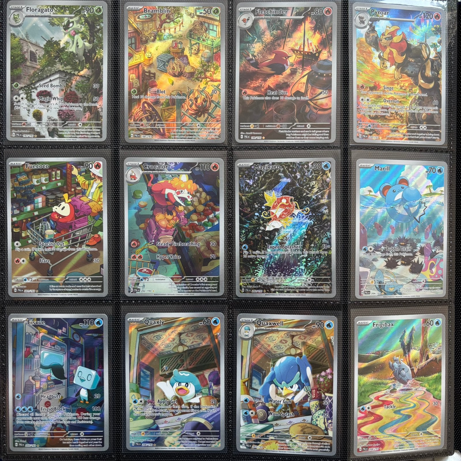 Pokemon collectie - Paldea Evolved complete masterset, Ophalen, Zo goed als nieuw, Meerdere kaarten, Foil