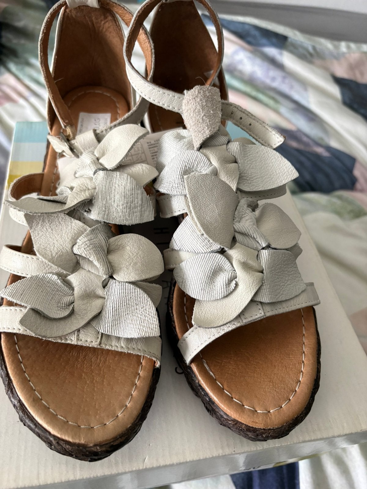 Hispanitas nieuwe leren schoenen, maat 40, Wit, Nieuw, Sandalen of Muiltjes, Ophalen of Verzenden