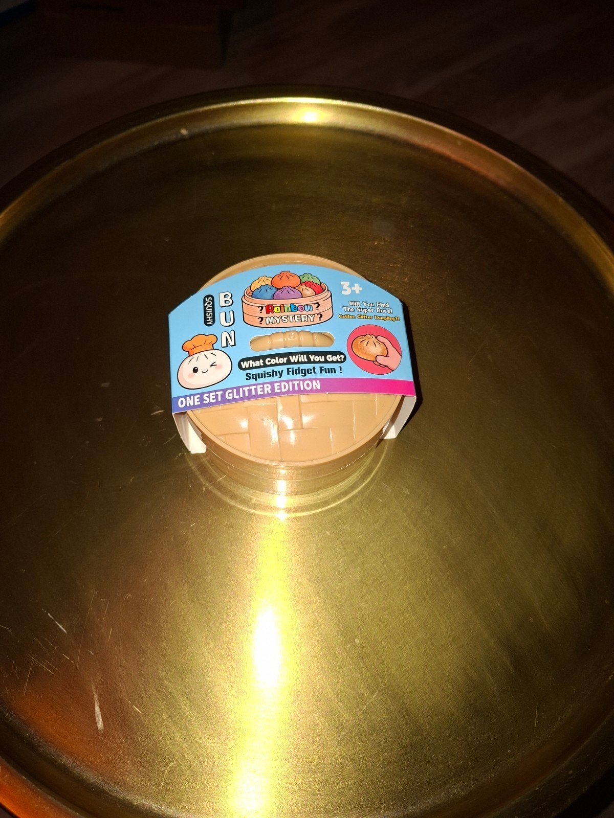 Golden glitter dumpling squishy super rare, Ophalen of Verzenden, Jongen of Meisje