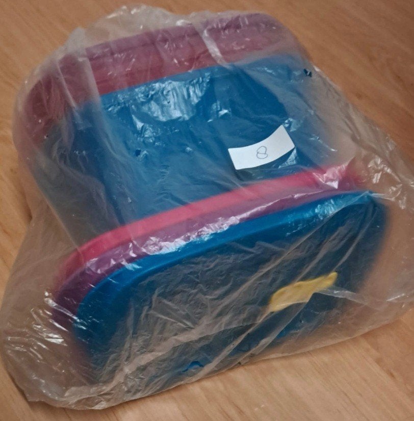 Tupperware Crystalwave set 1L+1.7L+2.3L (+ bundel kado), Overige kleuren, Nieuw, Ophalen of Verzenden, Met deksel