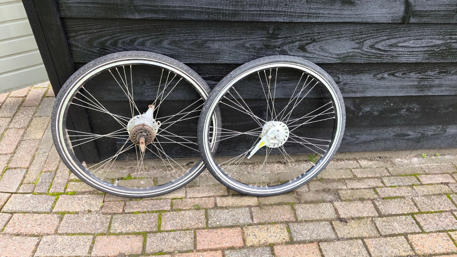 Batavus 28 inch voor- en achterwiel met 7 versnellingen, Fietsen en Brommers, Wiel, Gebruikt, Stadsfiets, Batavus